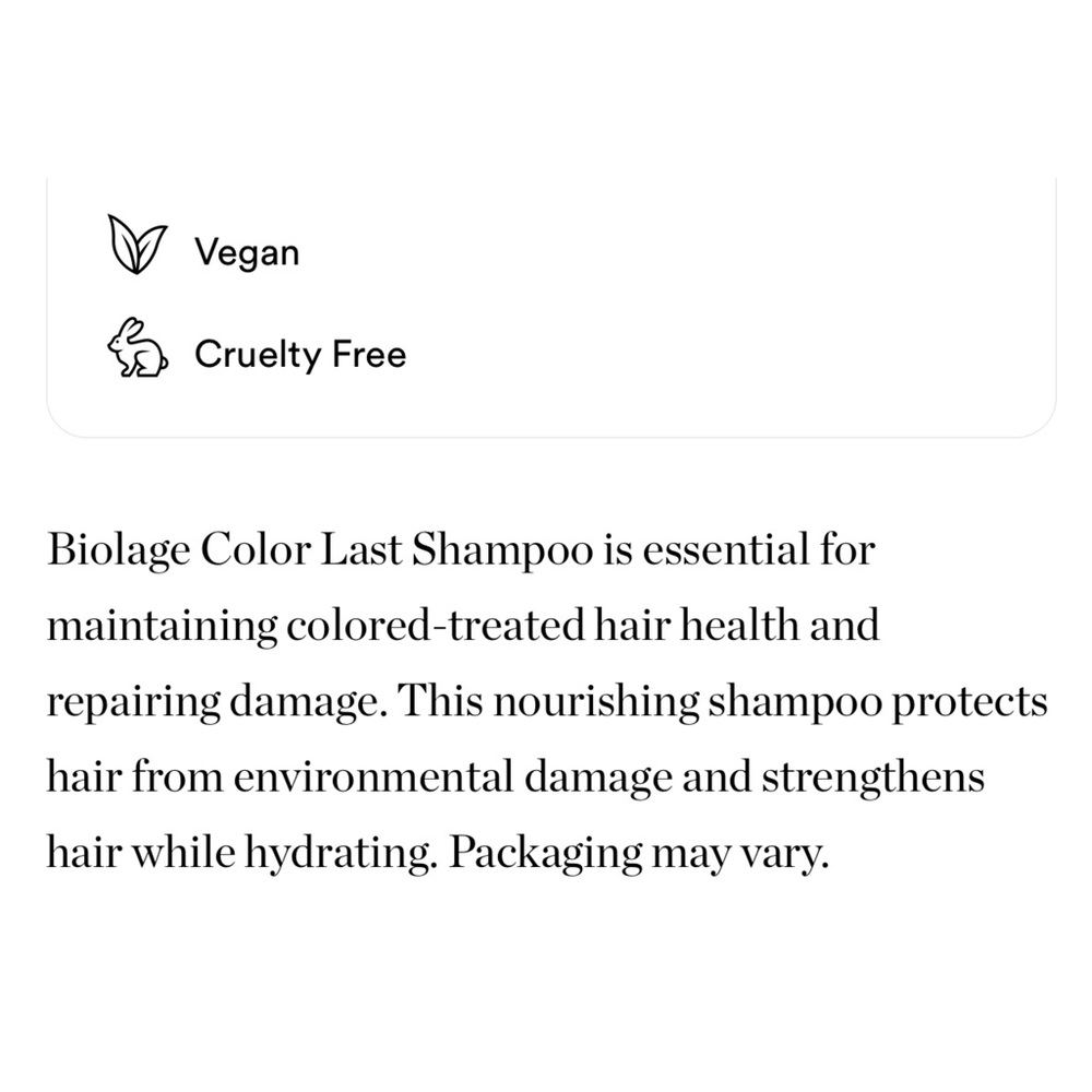 Biolage Color Last Shampoo & Conditioner Travel Size Set 🚿 NEW - Picture 4 of 4
